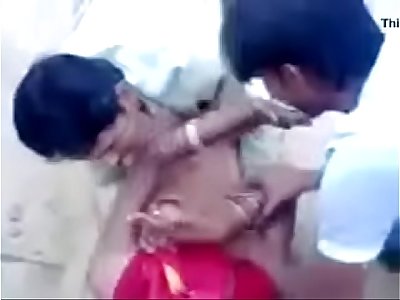 Indian Townsperson Column Fucks 2 Guys in Public